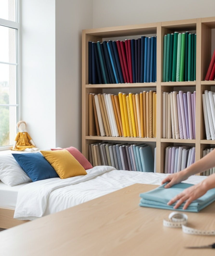 Premium 100% kokvilnas audumi vienkrāsas