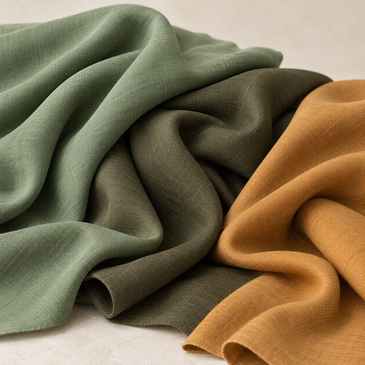 solid viscose and linen fabric - Šarlotes audumi