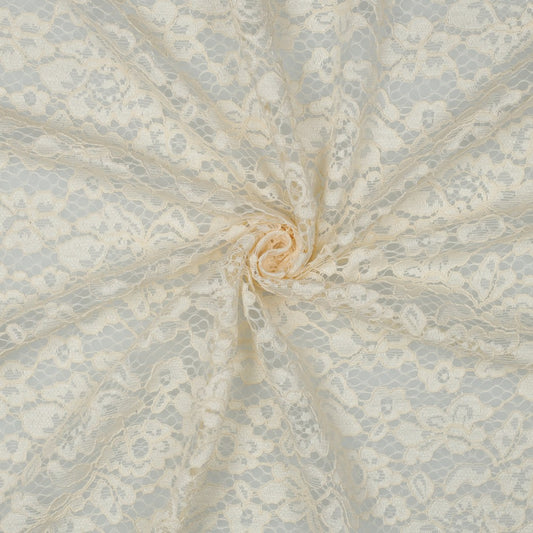 Mežģīņu audums-piena balts 130 g/m²