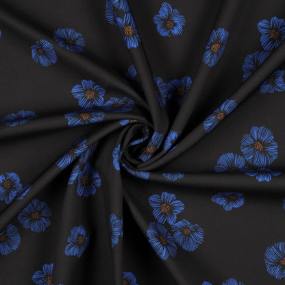 Softshell audums-zili ziedi