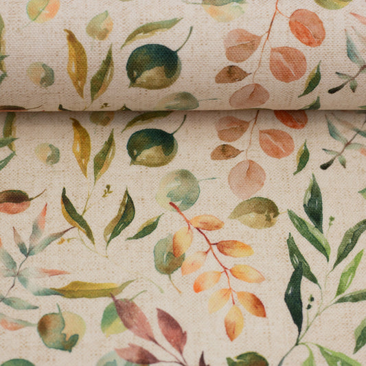 Kanvas audums-krāsainas lapiņas 200 g/m²