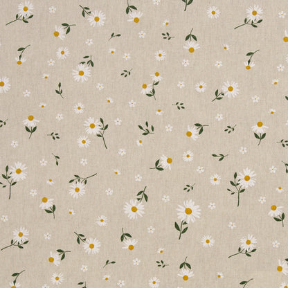 Canvas fabric - daisies 200 g/m²