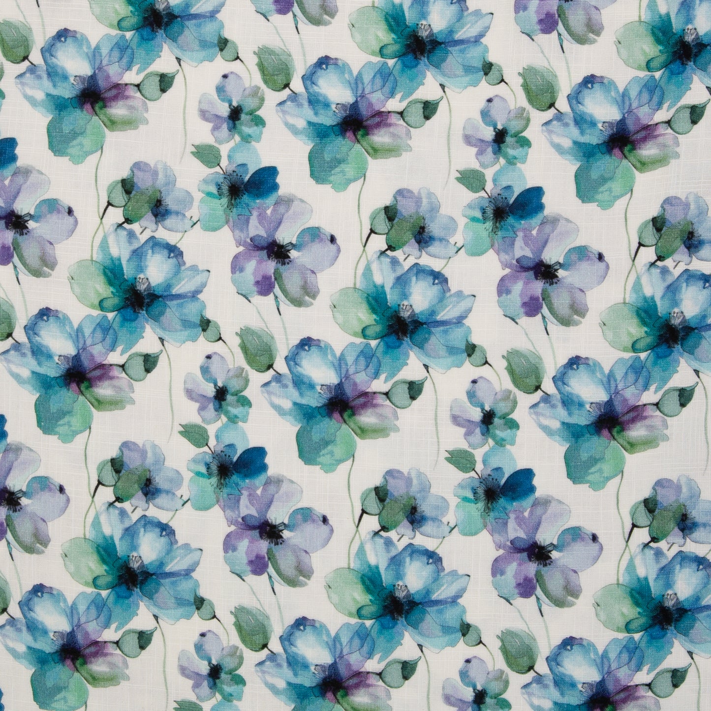 Muslin-blue flowers 130 g/m²