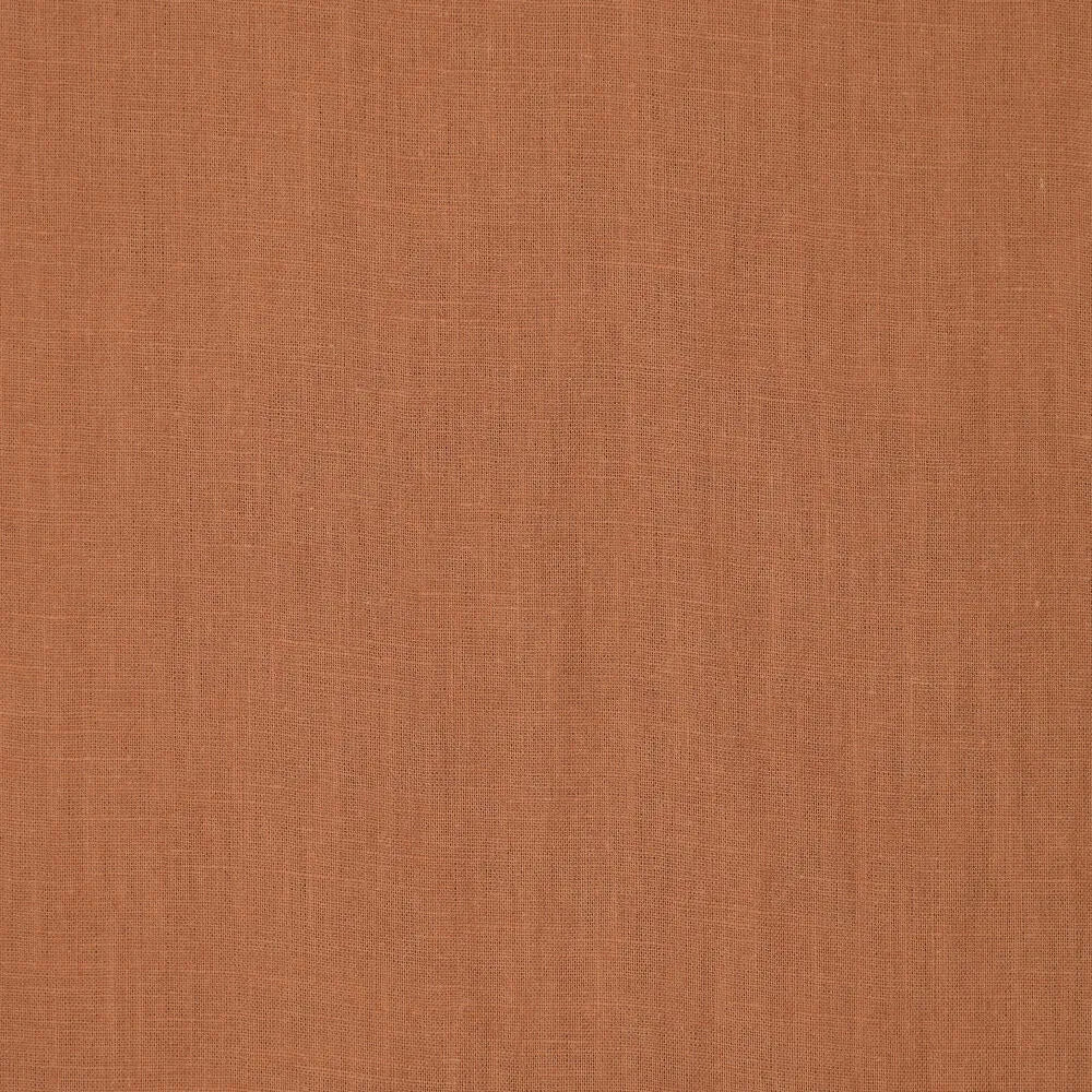 100% Softened Linen Fabric - Cognac 165 g/m²