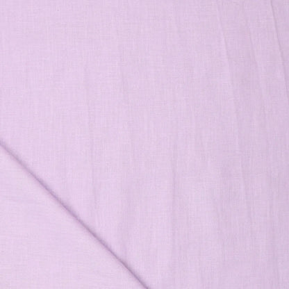 100% Softened linen fabric - lilac purple 165 g/m²