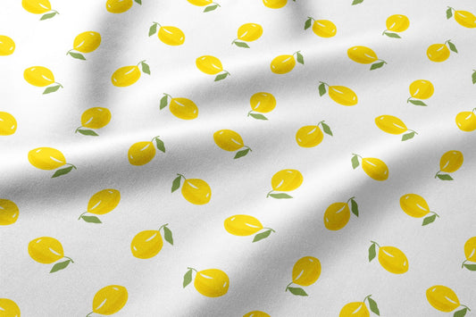 Image of 100% cotton fabric - lemons - available online at Charlotte Fabrics