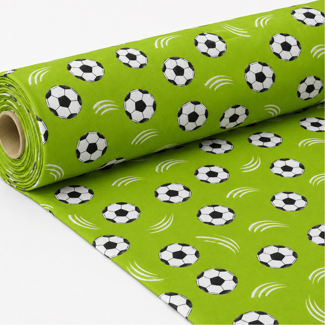 Attēls ar 100% Kokvilnas audums-futbols 125 g/m² – pieejams Šarlotes audumi