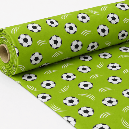 Attēls ar 100% Kokvilnas audums-futbols 125 g/m² – pieejams Šarlotes audumi