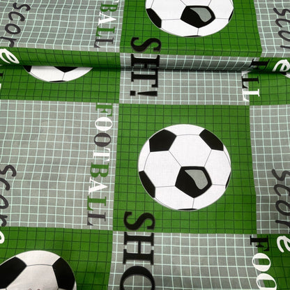 Tissu 100 % coton - football 130 g/m²