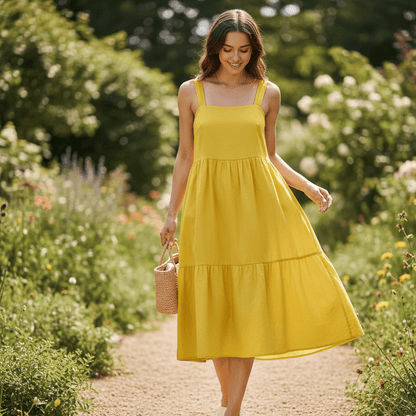 Image avec tissu 100 % coton lavé| Washed - jaune 85 g/m² – disponible chez Šarlotes audumi