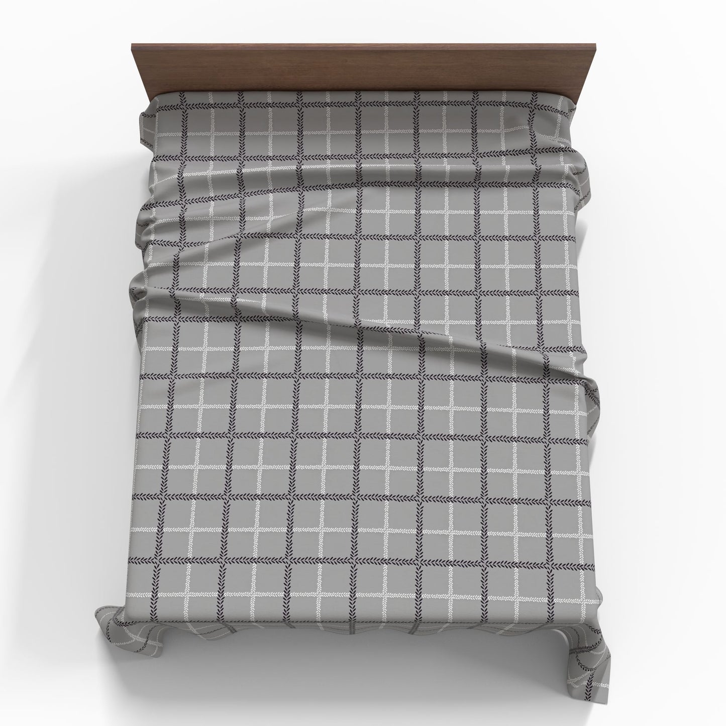 Attēls ar 100% Kokvilnas audums - mūsdienu rūtis 220cm 146 g/m² – pieejams Šarlotes audumi