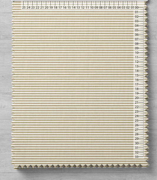 Attēls ar 100% Kokvilnas audums - smilšu toņa līnijas 125 g/m² – pieejams Šarlotes audumi