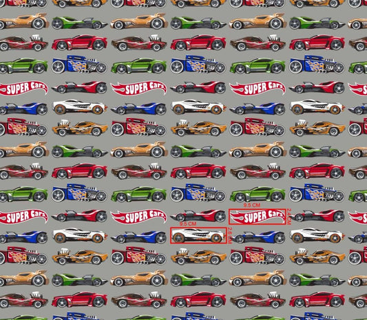 Attēls ar 100% Kokvilnas audums - super auto 125 g/m² – pieejams Šarlotes audumi