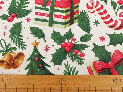 Image of 100% cotton Christmas fabric – available online at Šarlotes audumi
