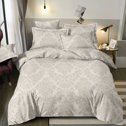 Image of 100% cotton satin with an elegant pattern, 220 cm – available online at Šarlotes audumi