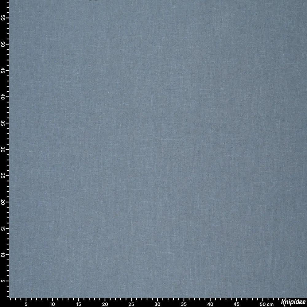 100% Lina audums - dūmakains džinsu tonis 230 g/m²