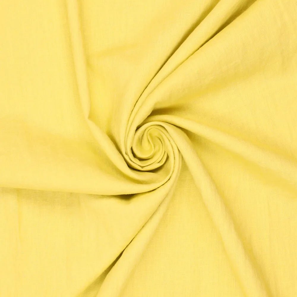 Image of 100% soft linen fabric, yellow-green, 165 g/m² – available at Šarlotes audumi