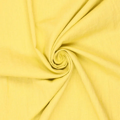 Image of 100% soft linen fabric, yellow-green, 165 g/m² – available at Šarlotes audumi