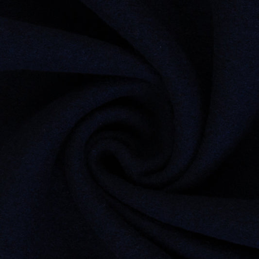 Attēls ar 100% Vilnas flīss - tumši zils 385 g/m² – pieejams Šarlotes audumi