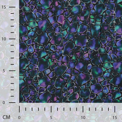 Image with 100% viscose fabric-Opal mosaic – available online at Charlotte Fabrics