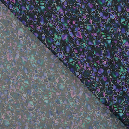 100% viscose fabric - Opal mosaic, available online at Šarlotes audumi