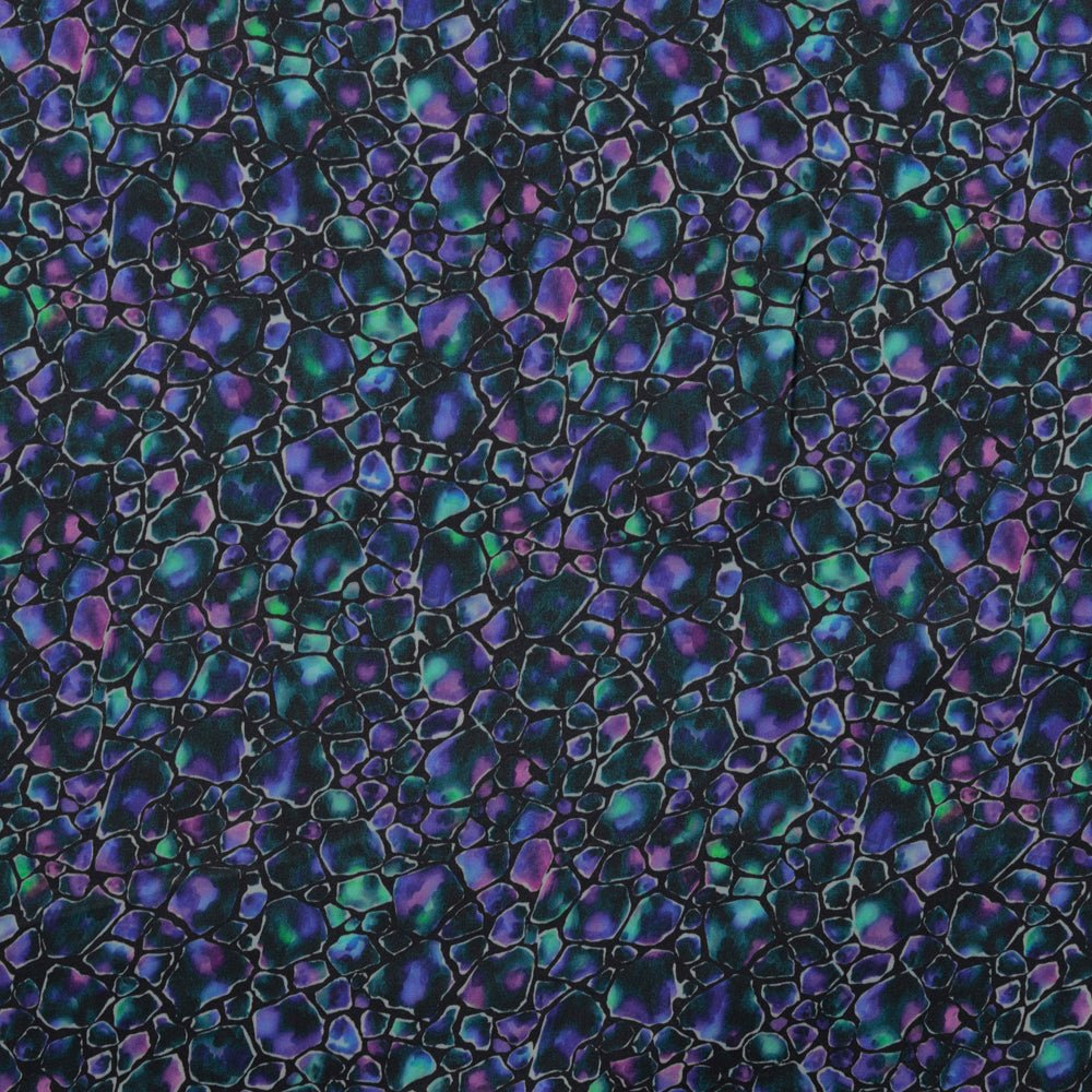 Image of 100% viscose fabric - Opal Mosaic - available online at Charlotte's Fabrics