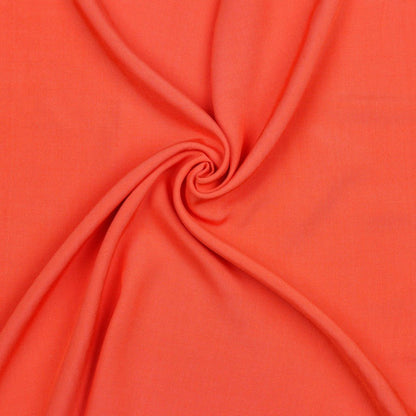 Tissu 100 % viscose - orange 110 g/m²