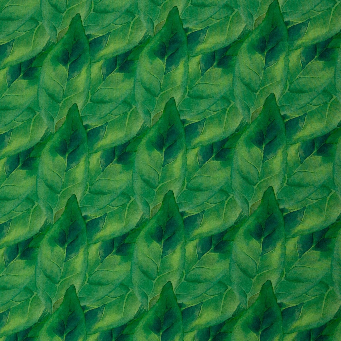 Attēls ar 100% Viskozes audums - smaragda lapotne 125 g/m² – pieejams Šarlotes audumi