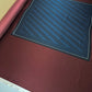 100% Zīda audums - bordo ar grafisku dizainu 80 g/m²