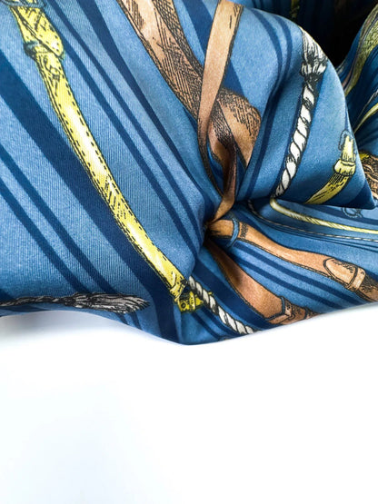 Satin de soie 100 % - imprimé graphique 55 g/m²