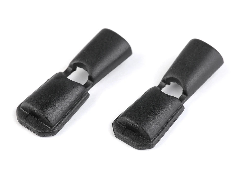 Clip-on cord end – black (set of 20)