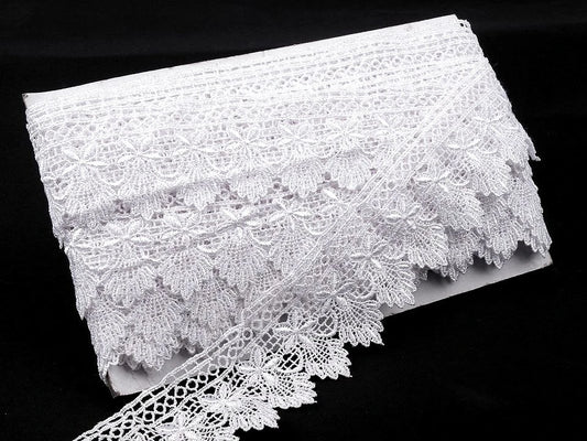 Dekoratīva mežģīņu lente 55 mm-melna