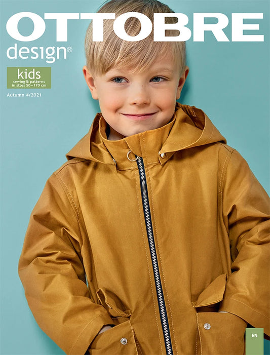 OTTOBRE design Kids Rudens – bērnu apģērbu piegrieztņu žurnāls angļu valodā