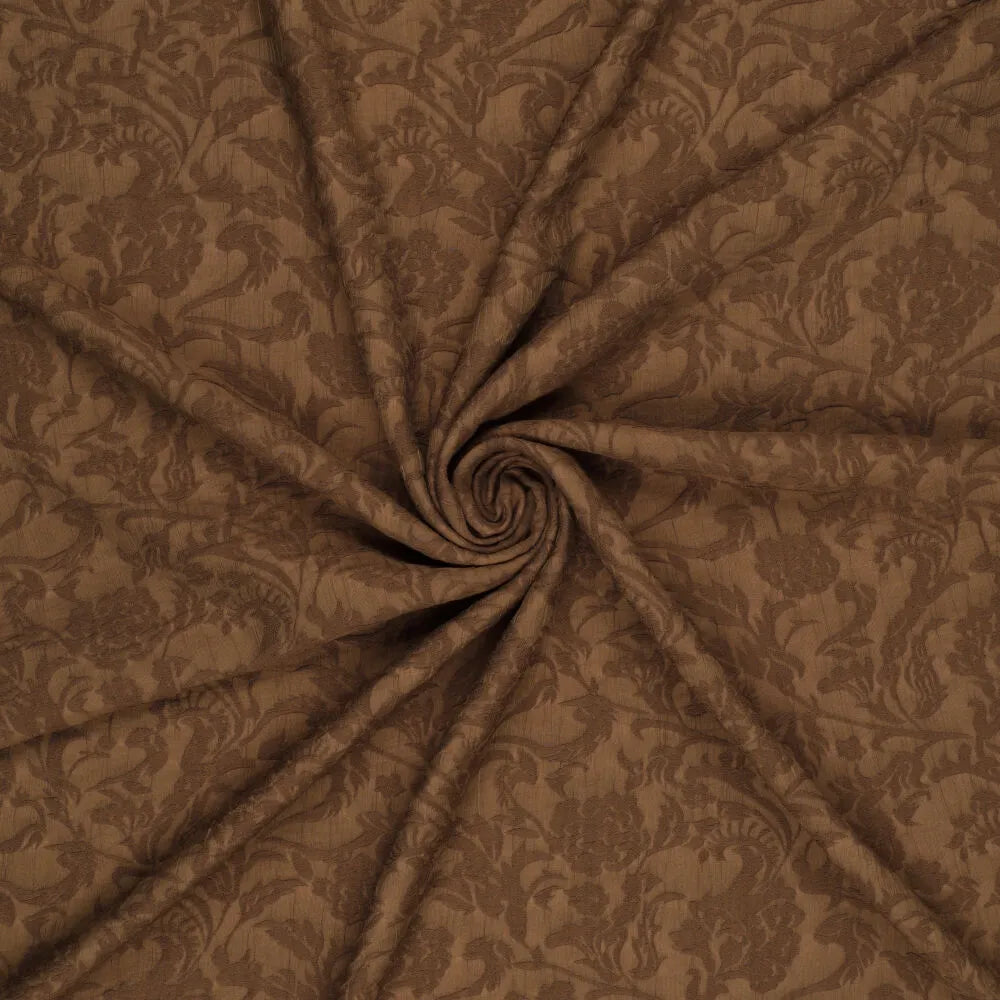 Viskozes audums-brūns elegants raksts