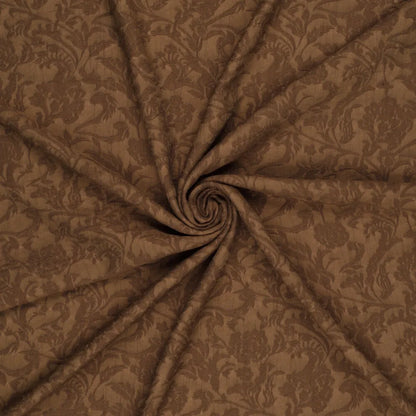 Viskozes audums-brūns elegants raksts