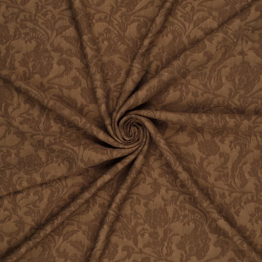 Viskozes audums-brūns elegants raksts