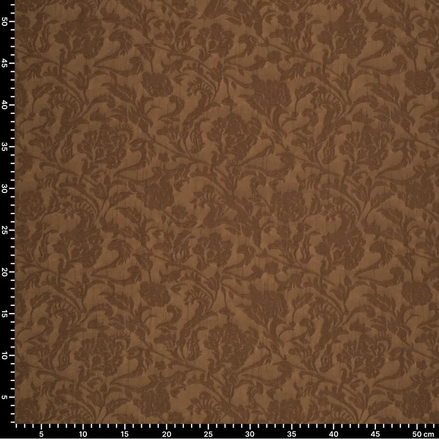 Viskozes audums-brūns elegants raksts