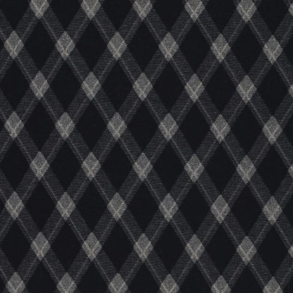 Checked jacquard knit fabric with diamond pattern – dark blue