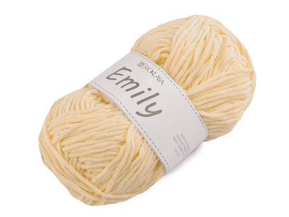 Fil à tricoter Emily - fil peluche - 100 g / 120 m