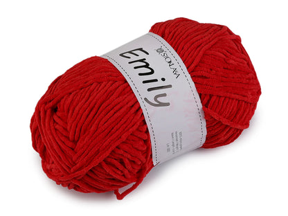 Fil à tricoter Emily - fil peluche - 100 g / 120 m