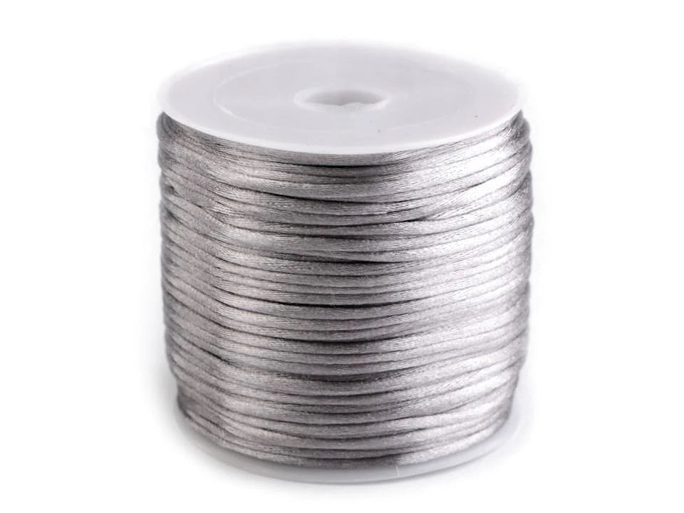 Satīna aukliņa Ø1 mm (30m rullis)|dažādu toņu