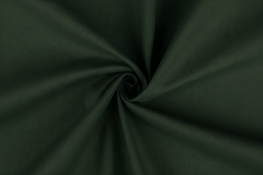 100% Cotton fabric - cool green (bottle green) 125 g/m²