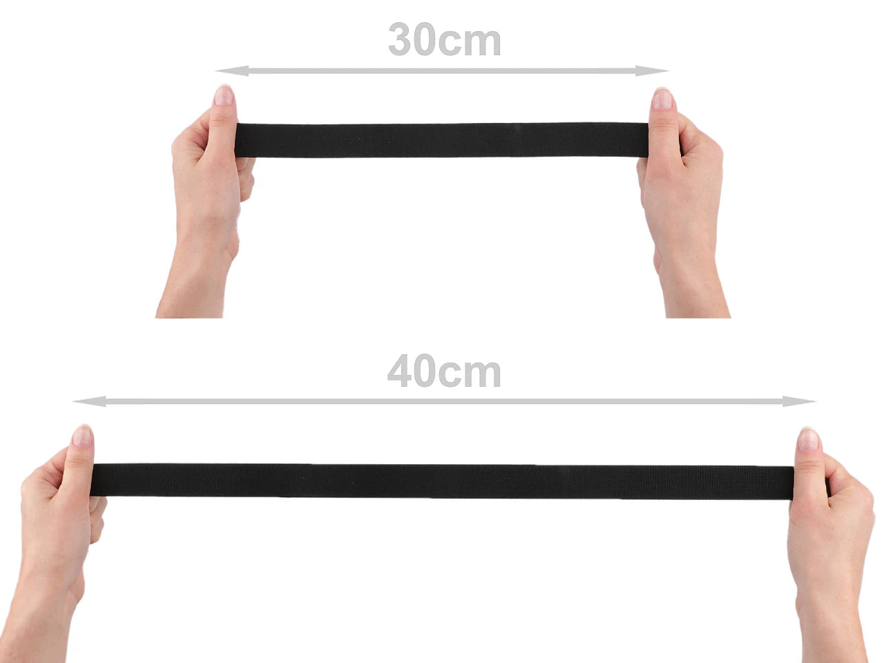 Pehme kumm 25 mm | Elastne kumm riiete õmblemiseks - tume roheline (2 m pakk)