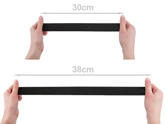 Plakanā gumija (stingra)-3 cm melna