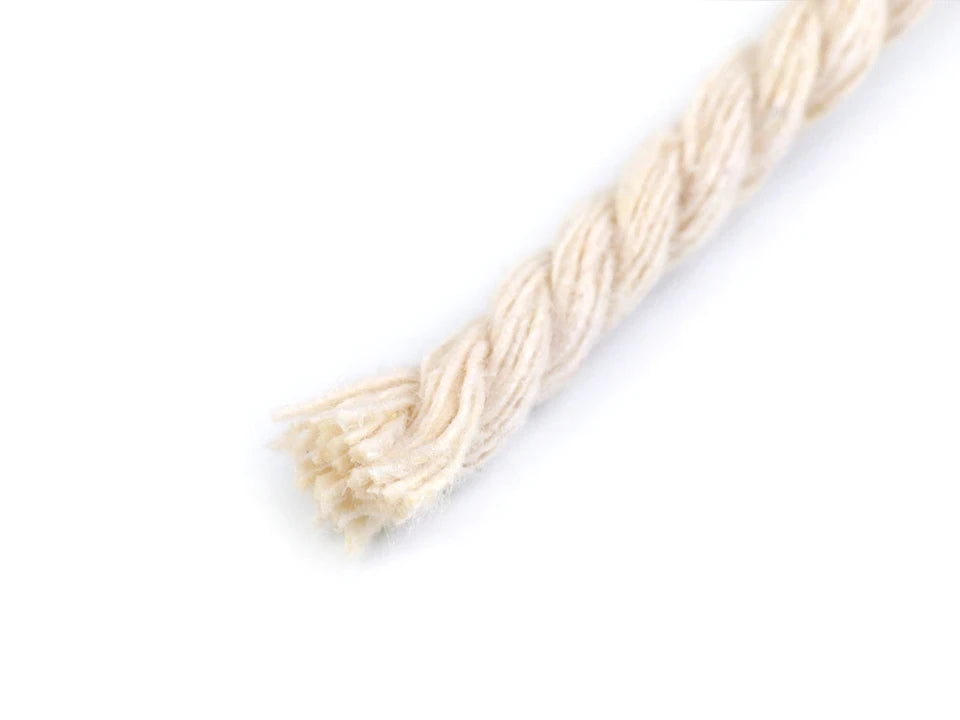 Makramē Macrame kokvilnas aukla  Ø5 15 m|dažādu toņu