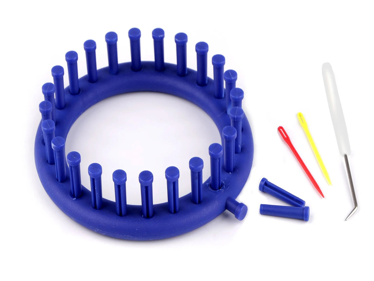 Tapošanas (Knitting Loom) apaļais adīšanas rāmis cepurēm un šallēm – Ø14 cm