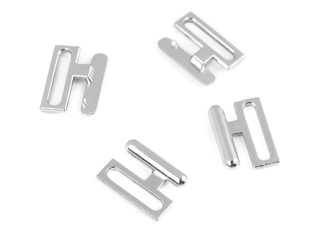 Metāla krūšturu aizdare 14 mm 2 pāri|dažādu toņu