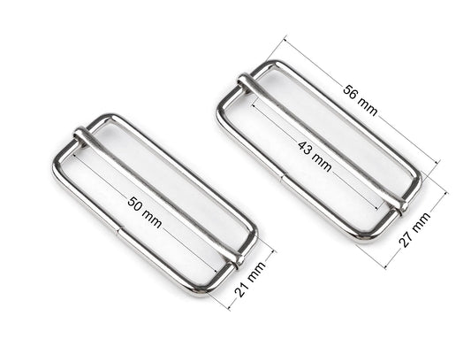 Regulējama sprādze siksnām (Buckle Slider) 50 mm, 5 gab