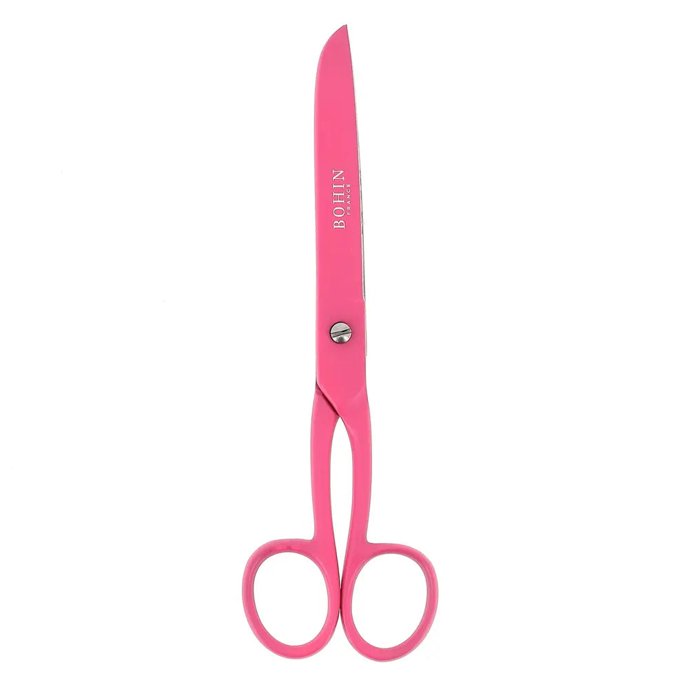 BOHIN šūšanas šķēres ar epoksīda pārklājumu – 17 cm, rozā