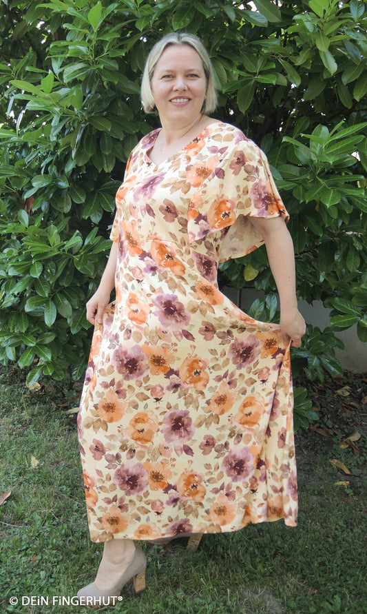 100% Viskozes audums-akvareļa sapnis 100 g/m²